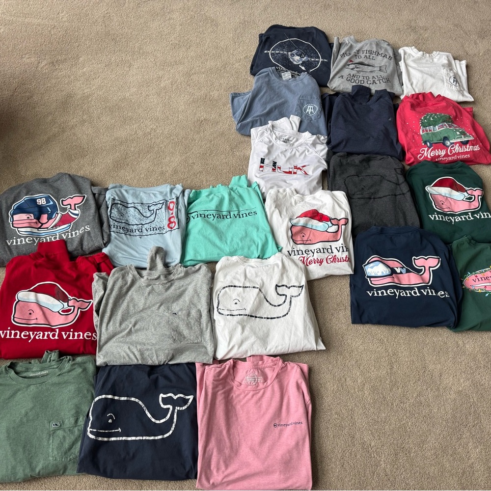 Vineyard Vines, Huk, Barstool Colorful Long Sleeve Shirt Assortment